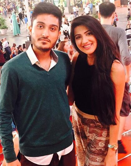 Aymen Saleem and her brother
