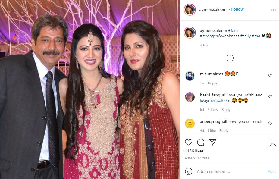 Aymen Saleem's first Instagram post