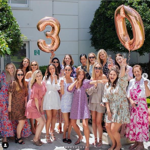 Becky Boston celebrates her 30th birthday