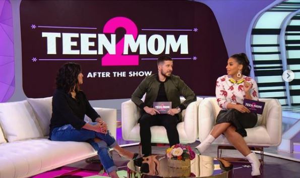 Briana DeJesus on the set of Teen Mom 2