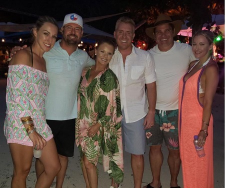 Bryan Redmond with the star cast of The Real Housewives of Dallas