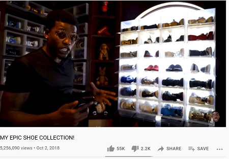 CJ So Cool has huge shoe collection of more than 300