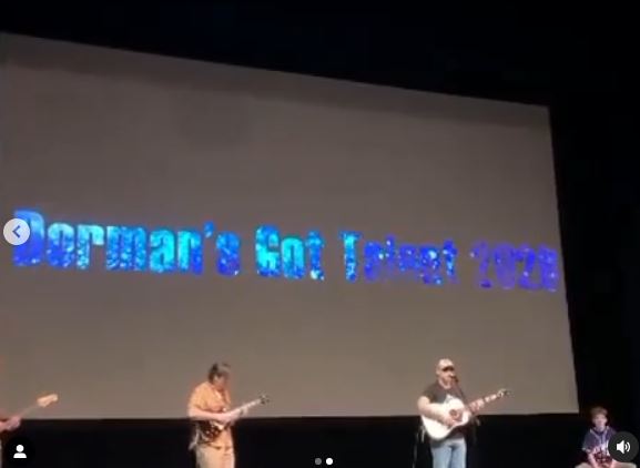 Caleb Kennedy performing at Dorman's Got Talent 2020