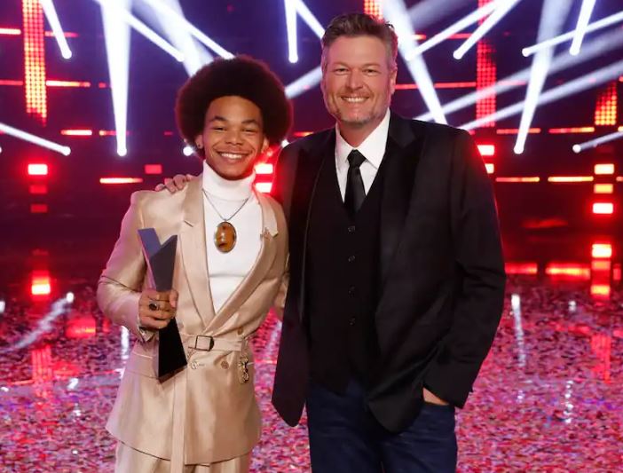 Cam Anthony with Blake Shelton