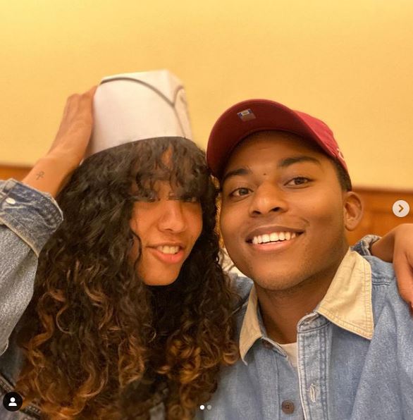 Camron Jones with his girlfriend Miain Bloom
