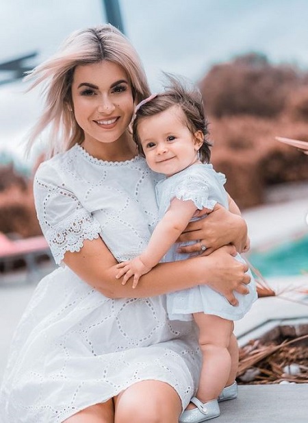 Carla Moreau shares a daughter Ruby Guedj with her boyfriend Kevin Guedj