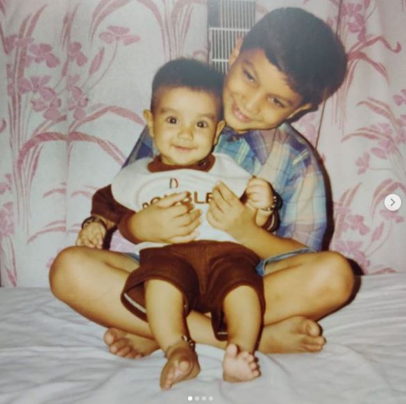 Childhood image of Aman Dhattarwal with his younger brother Tanishq Dhattarwal