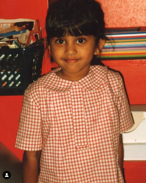 Childhood image of Maria Thattil
