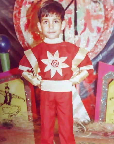 Childhood image of Rishi Dev