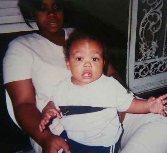 Childhood photo of Cam Anthony with his mother Melissa Anthony