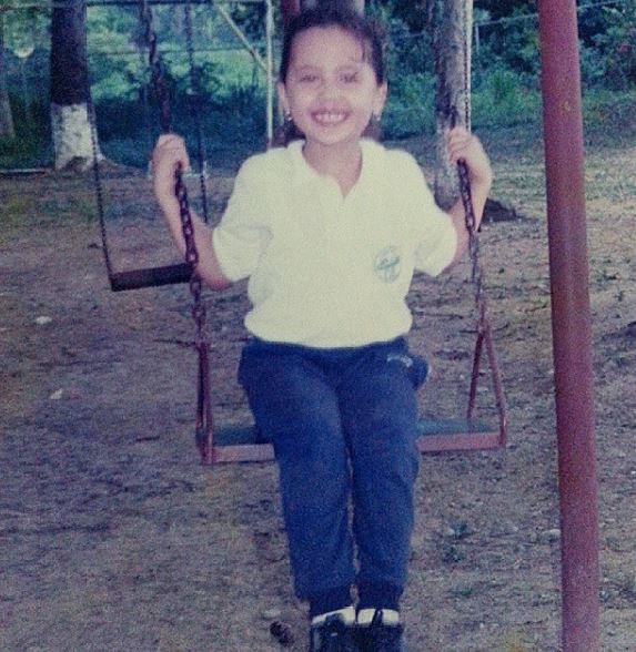 Childhood photo of Georgina Mazzeo