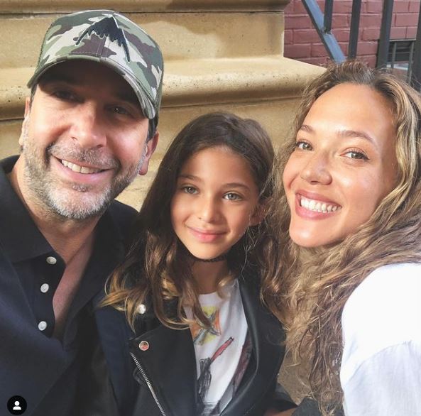 Cleo Buckman Schwimmer with her father and mother