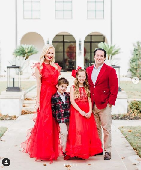 Court Westcott with his wife, daughter, and son