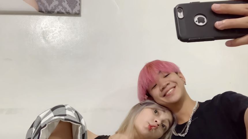 Criselda Alvarez with her boyfriend Caloy