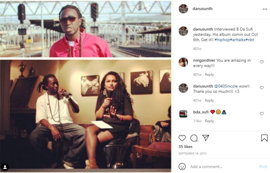 Danu Sunth's first Instagram post