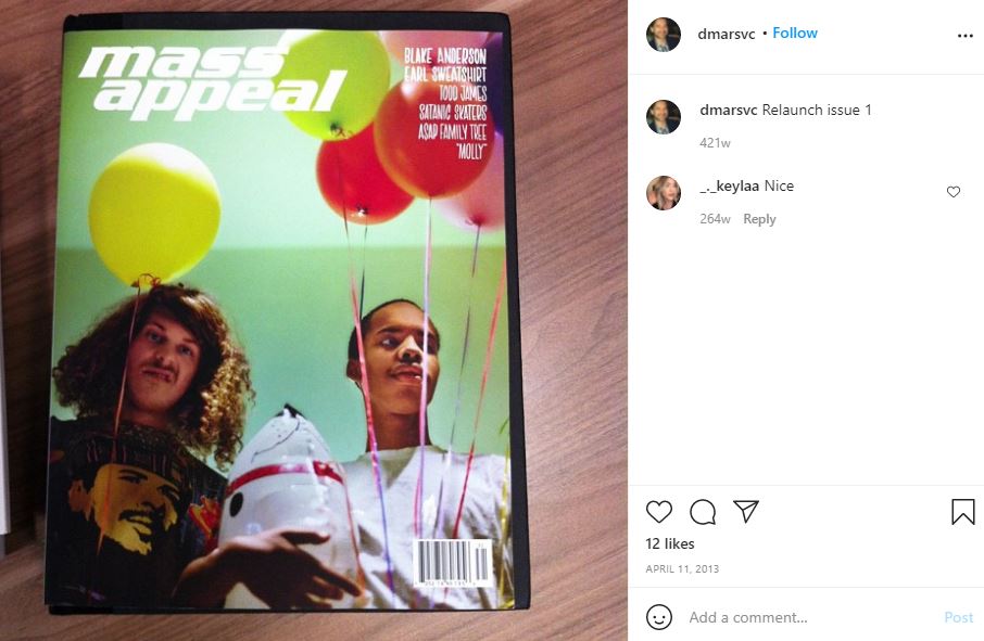 David Mars' first Instagram post