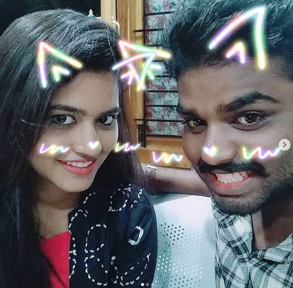 Deepa Balu with her brother