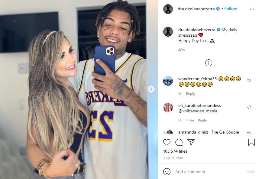 Deolane Bezerra's first Instagram post