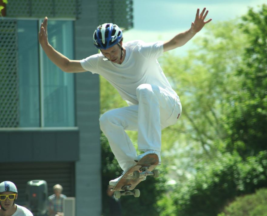 Dillon Buss is an avid skater