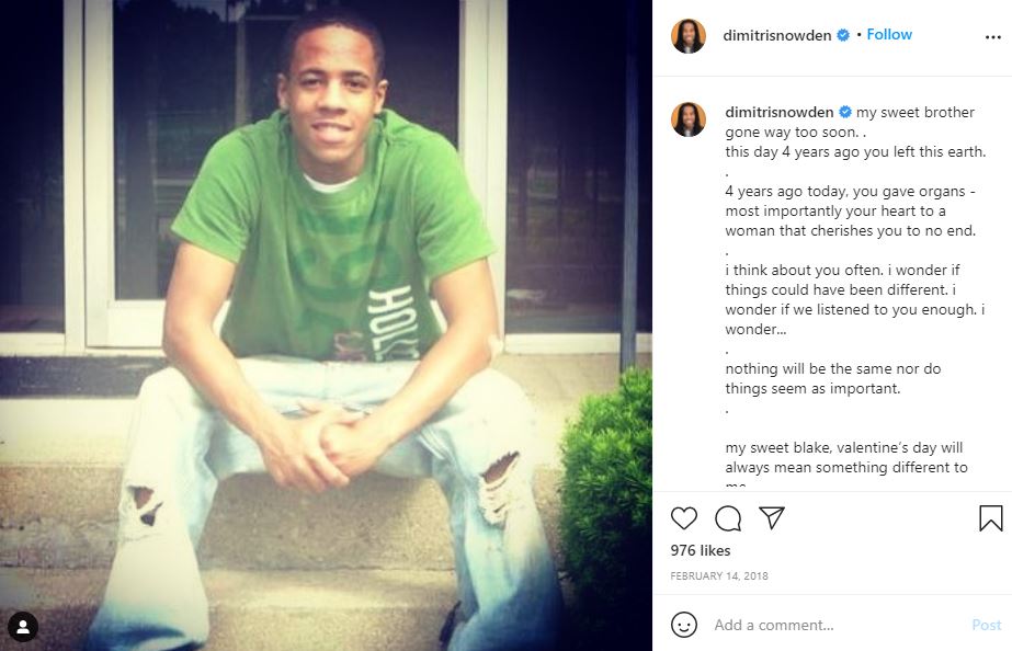 Dimitri Snowden's brother Blake