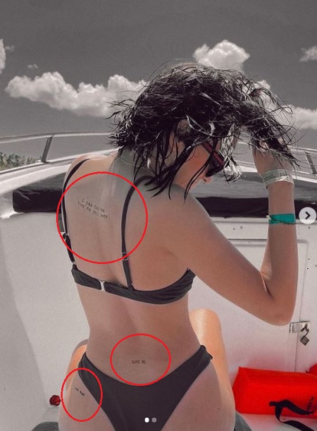 Domelipa back tattoos