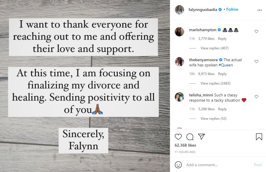 Falynn Guobadia's IG post