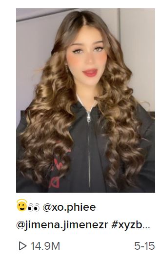Fernanda Villalobos most viewed video on TikTok with 14.9 million views