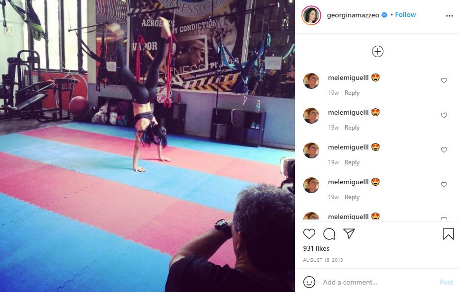First Instagram post of Georgina Mazzeo