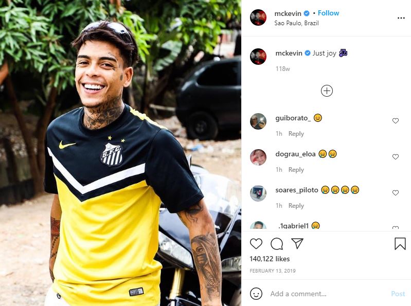 First Instagram post of Kevin Nascimento