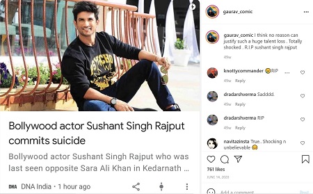 Gaurav Gupta paid tribute to late actor Sushant Singh Rajput