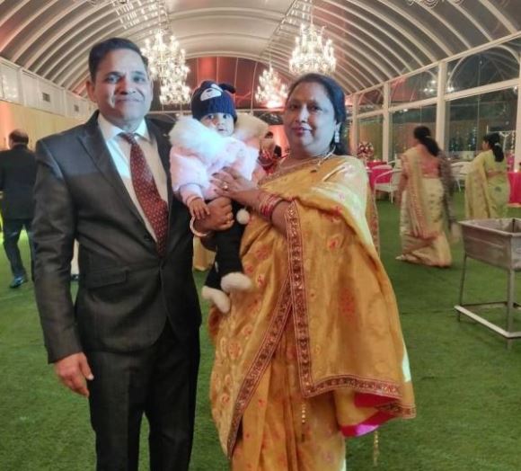 Gaurav Sharma's mother Asha Gupta and father Sushil Gupta