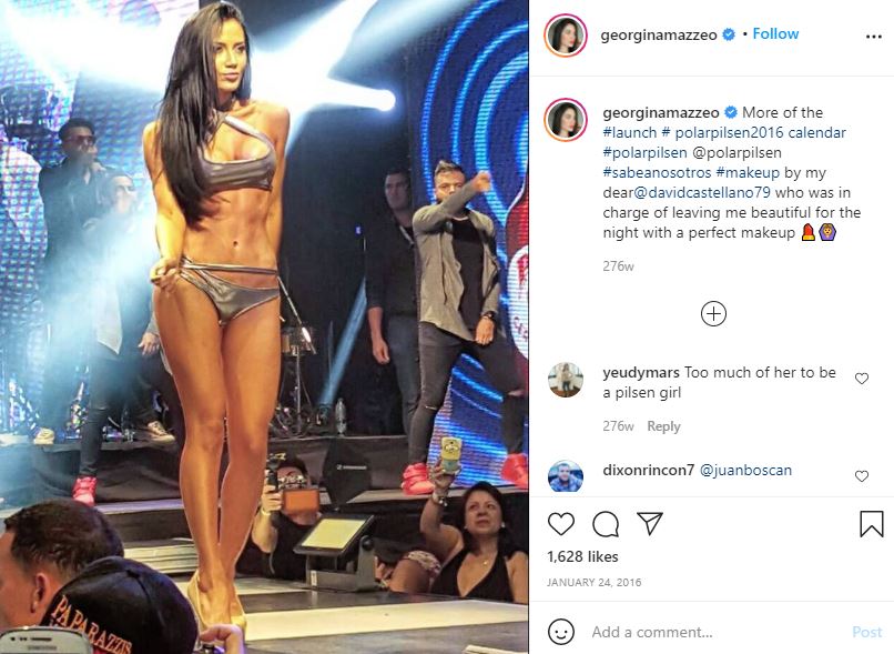 Georgina Mazzeo participated in various modeling shows