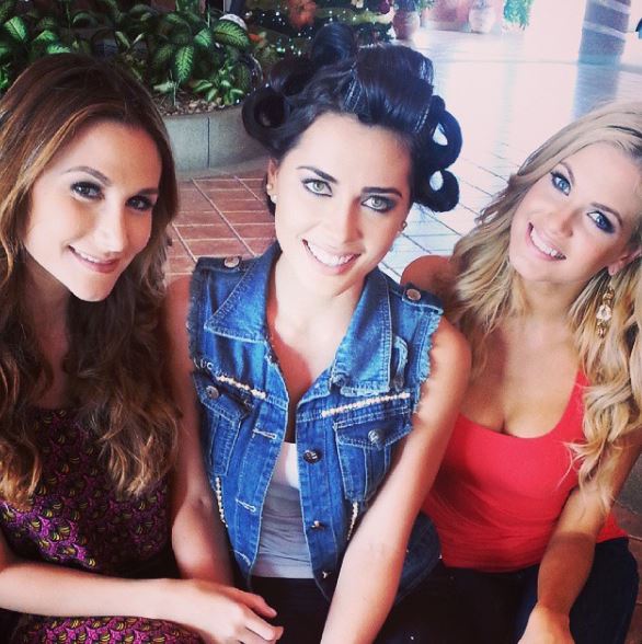 Georgina Mazzeo with her friends