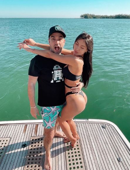 Georgina Mazzeo with her husband Javier Zamora