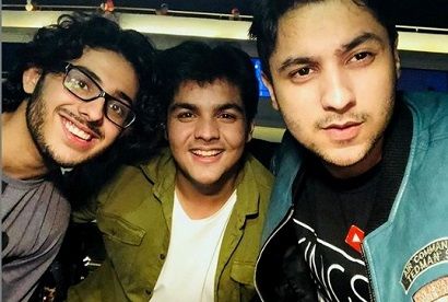 Harsh Beniwal with Ashish Chanchlani and CarryMinati