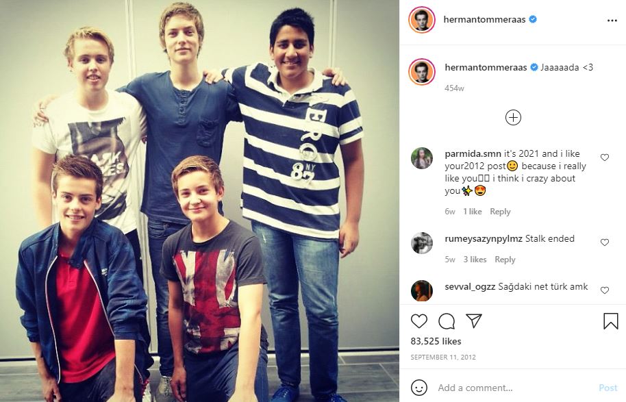 Herman Tømmeraas's first Instagram post