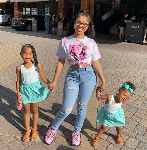 India Royale with her daughters Skylar Royale and Willow Royale