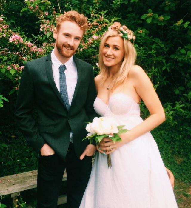 Jahannah James with her Husband (Wedding Photo)