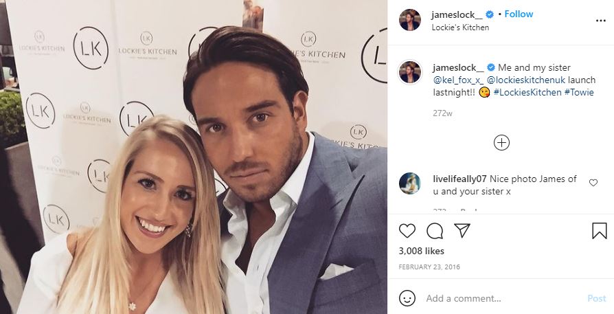 James Lock and his sister
