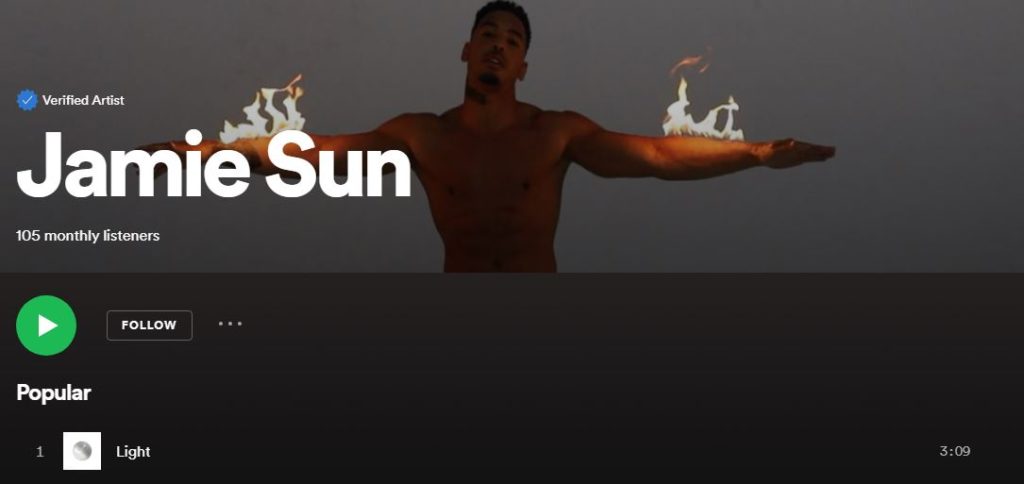 Jamie Sun verified account on Spotify