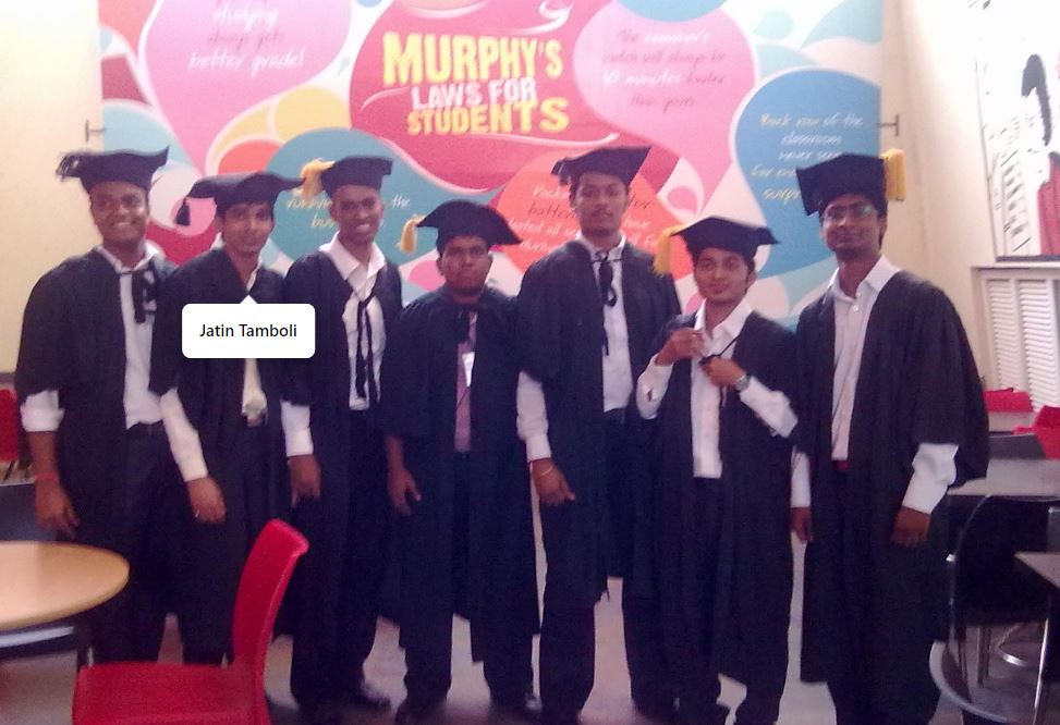 Jatin Tamboli on his graduation day
