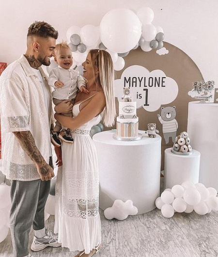 Jessica Thivenin celebrating Maylone Garcia's 1st Birthday