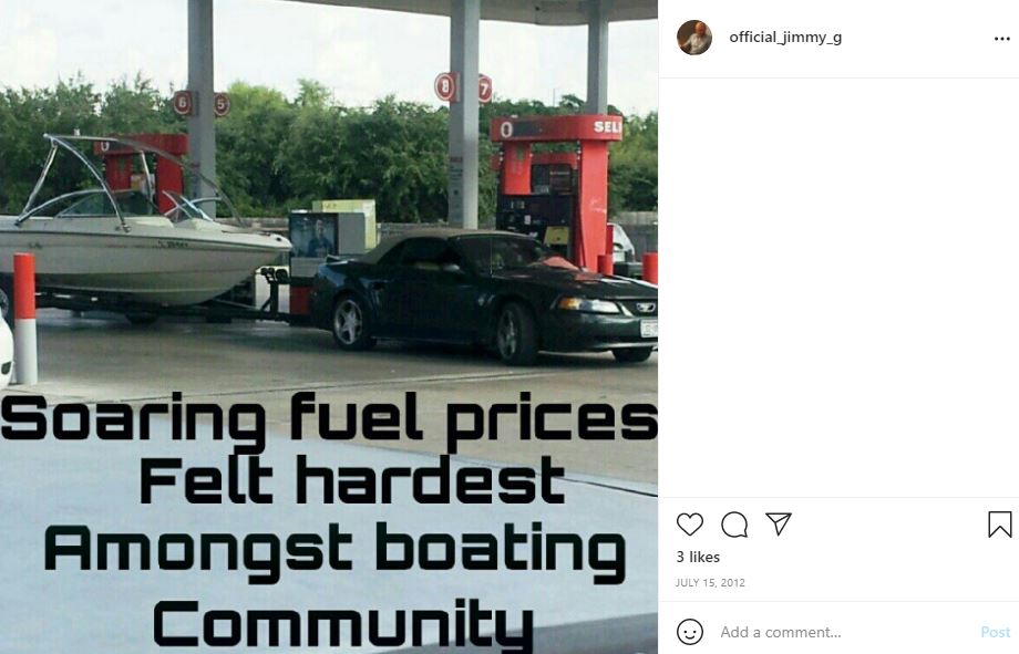 Jimmy Gonzales's first Instagram post