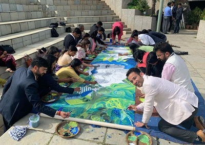 Junaid Ahmed during a group activity