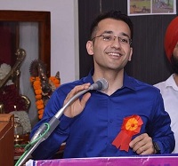 Junaid Ahmed during speech Wiki