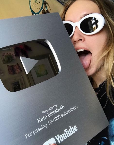 Kate Elisabeth's first Silver Youtube Play Button