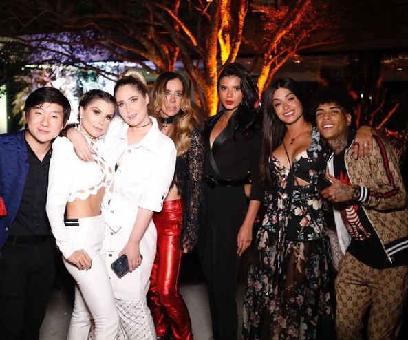 Kevin Nascimento with his friends