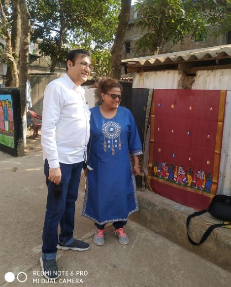 Kheyali Dastidar with her husband Arindam Ganguly
