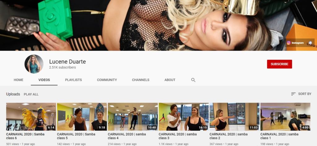 Lucene Duarte Youtube channel