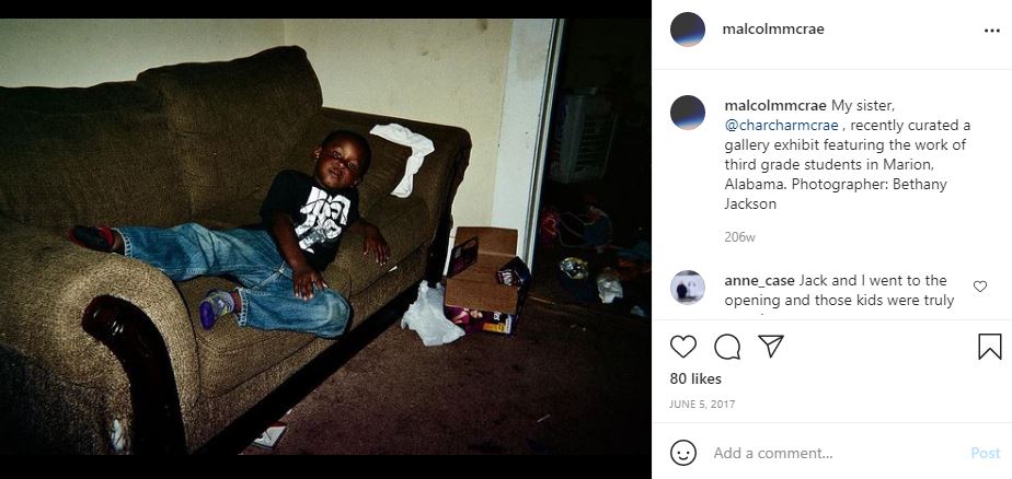 Malcolm McRae's first Instagram post